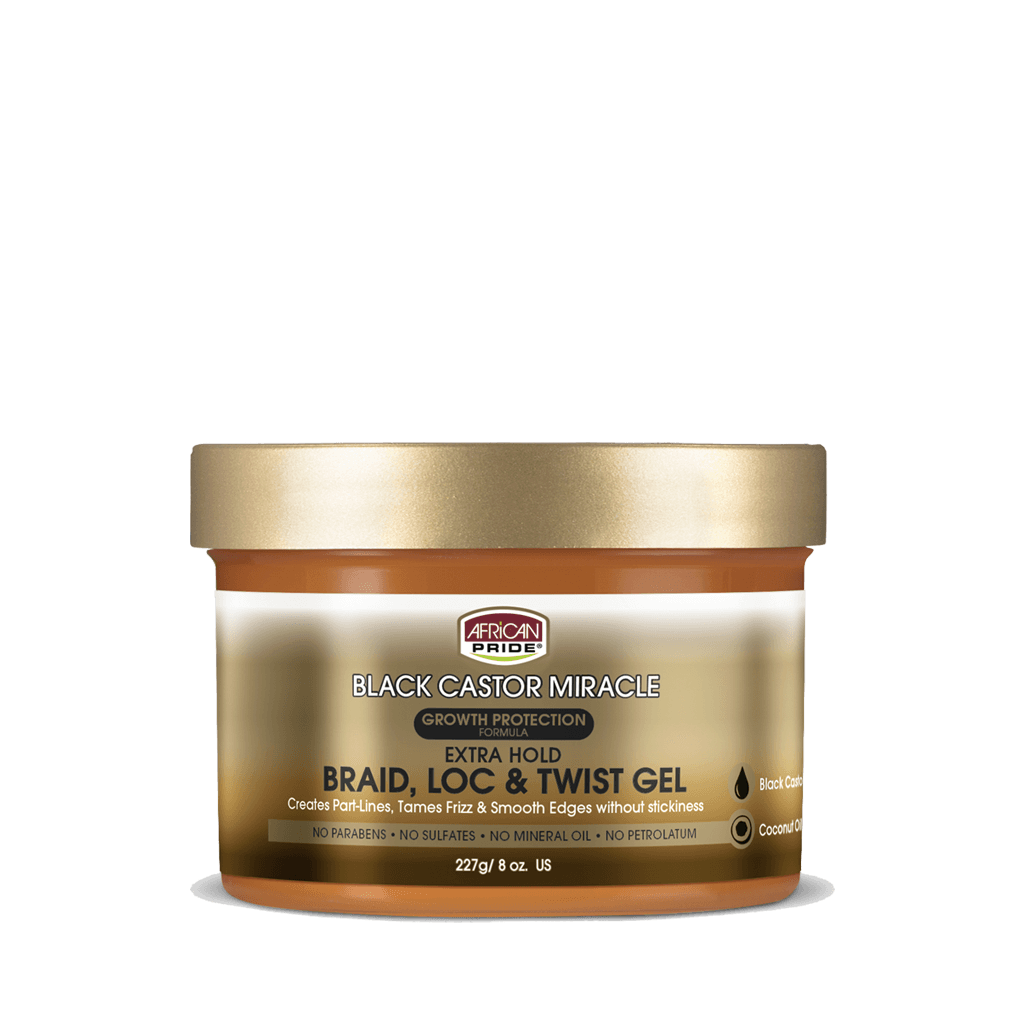 African Pride Black Castor Miracle Braid Gel